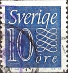 Stamps : Europe : Sweden :  Intercambio 0,20 usd 10 o. 1961