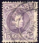 Stamps Spain -  ESPAÑA 1901-5 246 Sello Alfonso XIII 15c. Tipo Cadete Usado