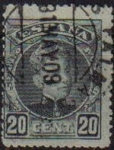 Stamps Spain -  ESPAÑA 1901-5 247 Sello Alfonso XIII 20c. Tipo Cadete Usado