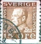 Stamps Sweden -  Intercambio 0,45 usd 15 o. 1936