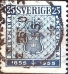Stamps Sweden -  Intercambio 0,20 usd 25 o. 1955