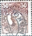 Stamps Sweden -  Intercambio 0,20 usd 30 o. 1911