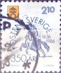 Sellos de Europa - Suecia -  Intercambio 0,20 usd 2,10 k. 1986