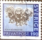 Sellos de Europa - Suecia -  Intercambio pxg 0,25 usd 1,90 k. 1987