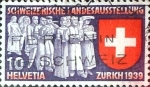 Stamps : Europe : Switzerland :  Intercambio 0,20 usd 10 cent. 1939