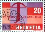 Stamps Switzerland -  Intercambio 0,20 usd 20 cent. 1958