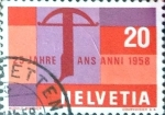 Stamps Switzerland -  Intercambio 0,20 usd 20 cent. 1958