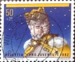 Stamps Switzerland -  Intercambio pxg 0,35 usd 50 + 10 cent. 1992