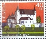 Stamps Switzerland -  Intercambio 0,35 usd 40 + 20 cent. 1977