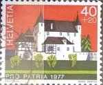 Stamps Switzerland -  Intercambio 0,35 usd 40 + 20 cent. 1977