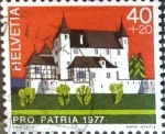 Stamps Switzerland -  Intercambio 0,35 usd 40 + 20 cent. 1977