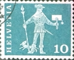 Sellos de Europa - Suiza -  Intercambio 0,20 usd 10 cent. 1960