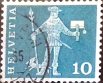 Stamps Switzerland -  Intercambio 0,20 usd 10 cent. 1960