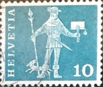 Stamps : Europe : Switzerland :  Intercambio 0,20 usd 10 cent. 1960
