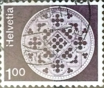 Stamps : Europe : Switzerland :  Intercambio 0,20 usd 1 fr.  1974