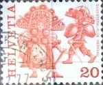 Stamps Switzerland -  Intercambio 0,20 usd 20 cent. 1977
