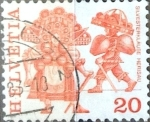 Stamps Switzerland -  Intercambio 0,20 usd 20 cent. 1977