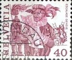 Stamps Switzerland -  Intercambio 0,20 usd 40 cent. 1977