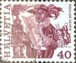 Stamps : Europe : Switzerland :  Intercambio 0,20 usd 40 cent. 1977