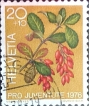 Stamps : Europe : Switzerland :  Intercambio ma4xs 0,20 usd 20 + 10 cent. 1976