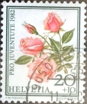 Stamps Switzerland -  Intercambio pxg 0,20 usd 20 + 10 cent. 1982