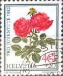Stamps Switzerland -  Intercambio pxg 0,30 usd 40 + 20 cent. 1982