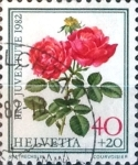 Stamps : Europe : Switzerland :  Intercambio ma4xs 0,30 usd 40 + 20 cent. 1982