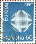 Stamps Switzerland -  Intercambio 0,35 usd 50 cent. 1970