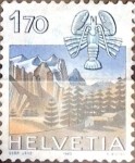 Stamps Switzerland -  Intercambio 0,30 usd 1,70 fr. 1983