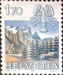 Stamps Switzerland -  Intercambio 0,30 usd 1,70 fr. 1983