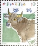 Sellos de Europa - Suiza -  Intercambio 0,25 usd 10 cent. 1992
