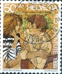 Stamps Switzerland -  Intercambio pxg 0,25 usd 50 + 20 cent. 1989