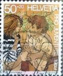 Sellos de Europa - Suiza -  Intercambio 0,25 usd 50 + 20 cent. 1989