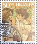 Stamps Switzerland -  Intercambio 0,25 usd 50 + 20 cent. 1989