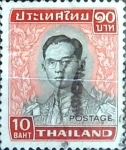 Stamps Thailand -  Intercambio 0,65 usd 10 b. 1972