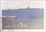 Stamps United Arab Emirates -  Intercambio pxg 0,35 usd  1 riyal 1972
