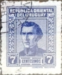 Sellos de America - Uruguay -  Intercambio 0,20 usd  7 cent. 1948