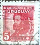 Sellos de America - Uruguay -  Intercambio 0,20 usd  5 cent. 1945