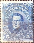 Stamps : America : Uruguay :  Intercambio 0,20 usd  5 cent. 1912