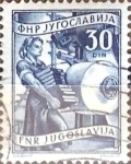 Stamps Yugoslavia -  Intercambio crxf 0,20 usd  30 d. 1951