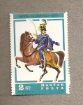 Stamps Hungary -  Husar a caballo