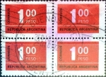 Sellos de America - Argentina -  Intercambio 0,80 usd 4 x 1 p. 1972