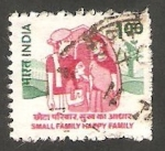Stamps India -  Familia feliz