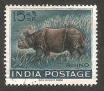 Sellos de Asia - India -  148 - Rinoceronte