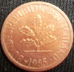 monedas de Europa - Alemania -  1985 (Anverso)