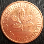 monedas de Europa - Alemania -  1986 (Anverso)