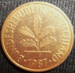monedas de Europa - Alemania -  1987 (Anverso)