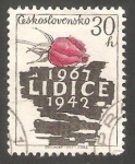 Stamps Czechoslovakia -  1575 - 25 Anivº de la destrucción de Lidice