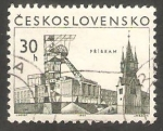 Stamps Czechoslovakia -  1580 - Ciudad de Pribram