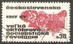 Sellos de Europa - Checoslovaquia -  1598 - 50 Anivº de la Revolución rusa de Octubre